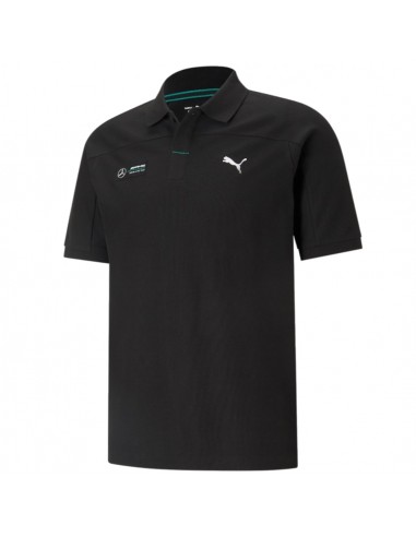 Puma Mercedes F1 Î‘Î½Î´ÏÎ¹ÎºÏŒ T-shirt Polo ÎœÎ±ÏÏÎ¿ 599614-01